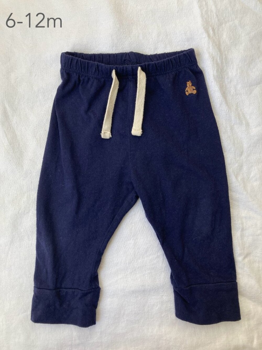 🪴5/$30 GAP 6-9 Months Baby Blue Drawstring Pants Fall Neutral